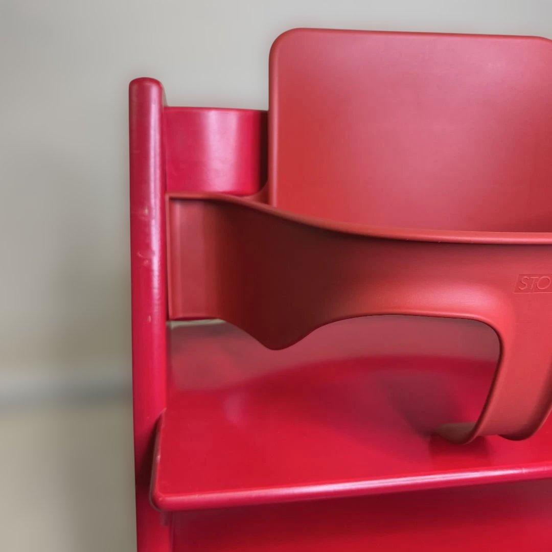 ストッケ　トリップトラップ　ベビーセット付　レッド　シリアルナンバー3