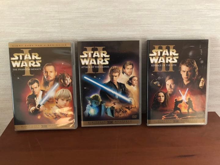 【送料込み】スター・ウォーズ エピソード1,2,3(DVD)