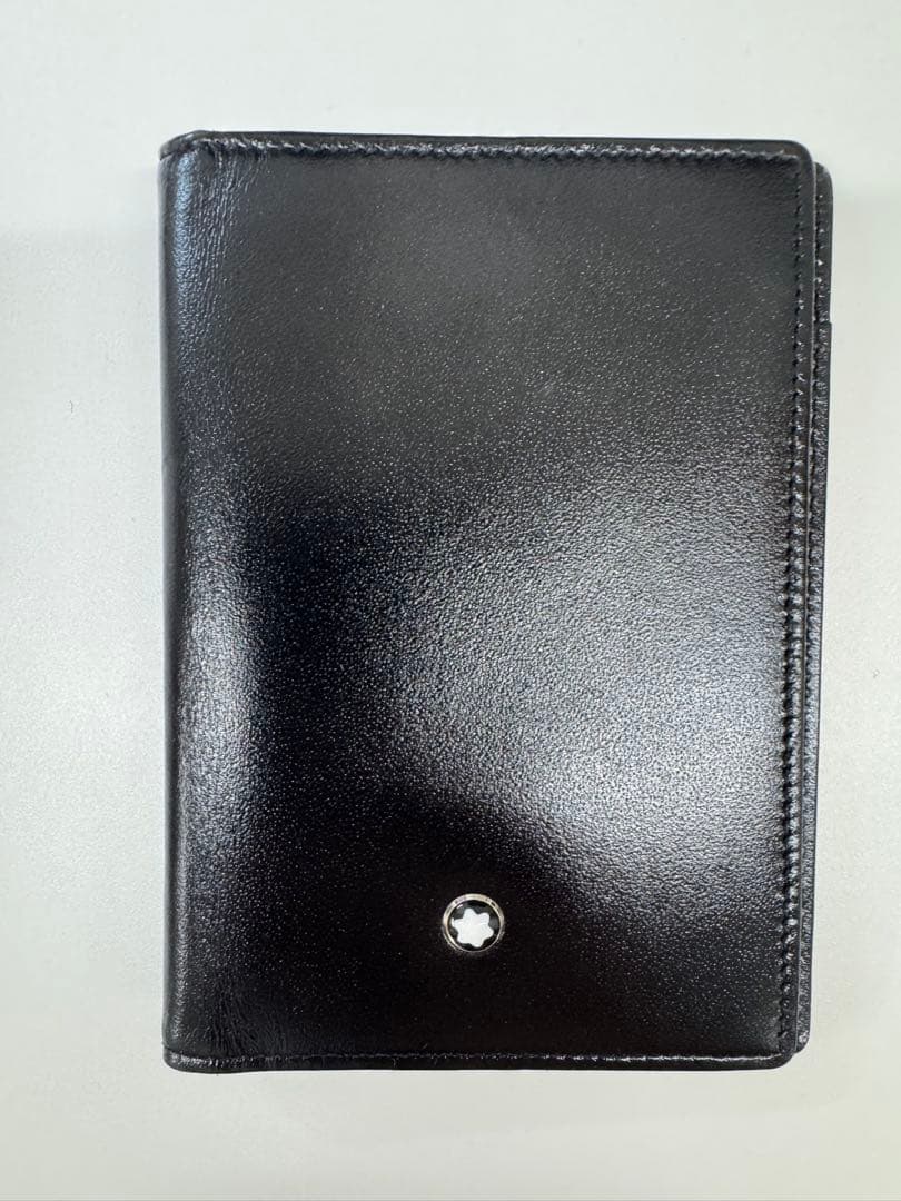 Montblanc 名刺 クレジットカード メモ ノートカバー ケース 革 中古