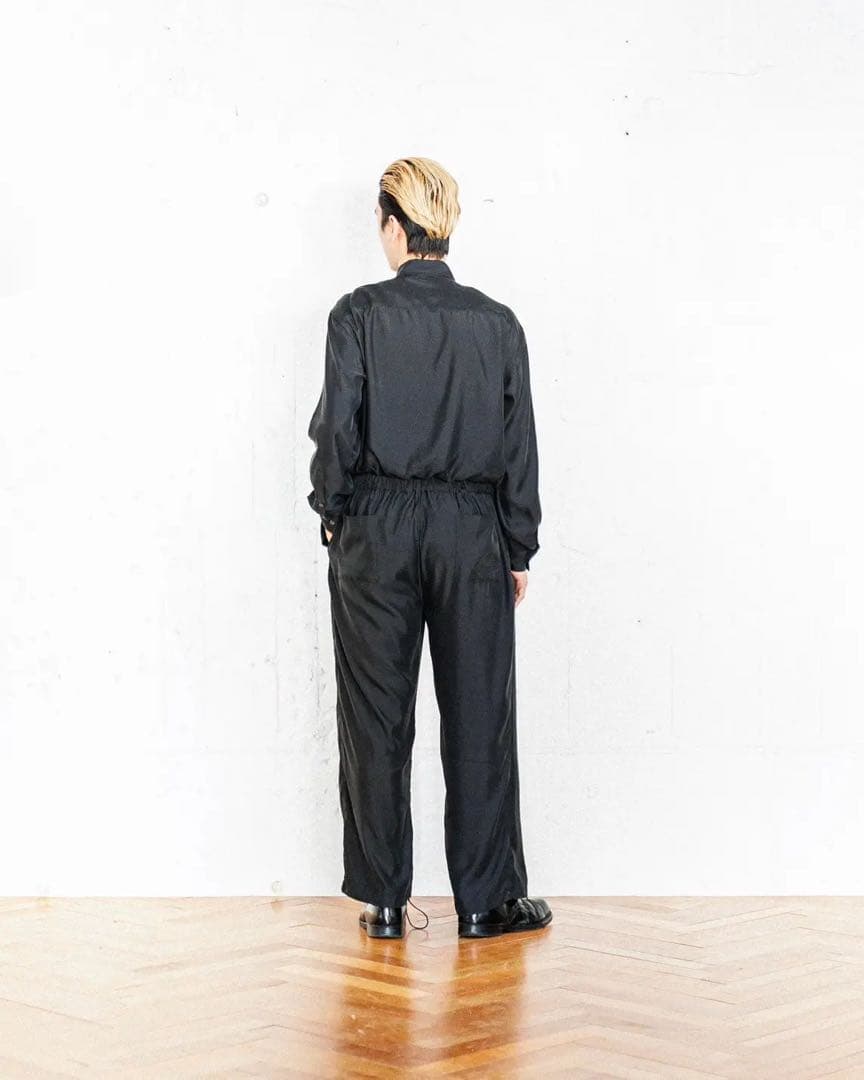 YOKEヨーク　25ss CUPRO JUMP SUIT BLACK
