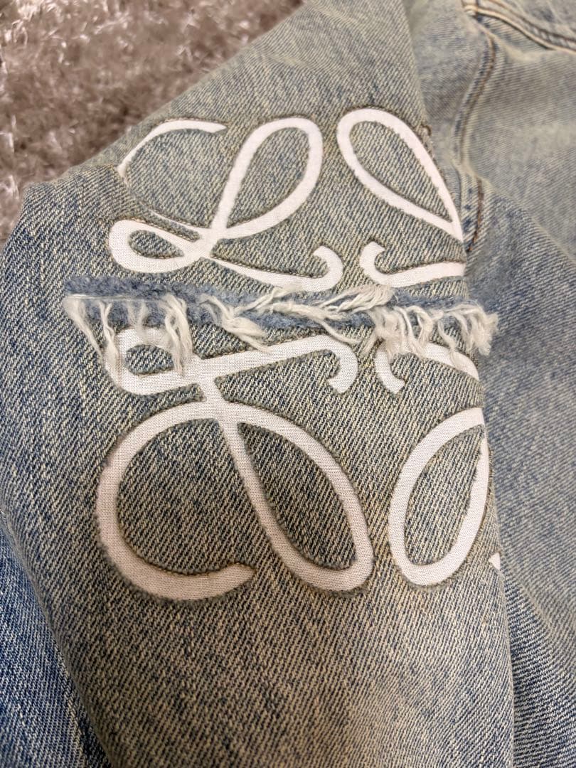 新品 LOEWE メンズ アナグラム オーバー デニム ジャケット