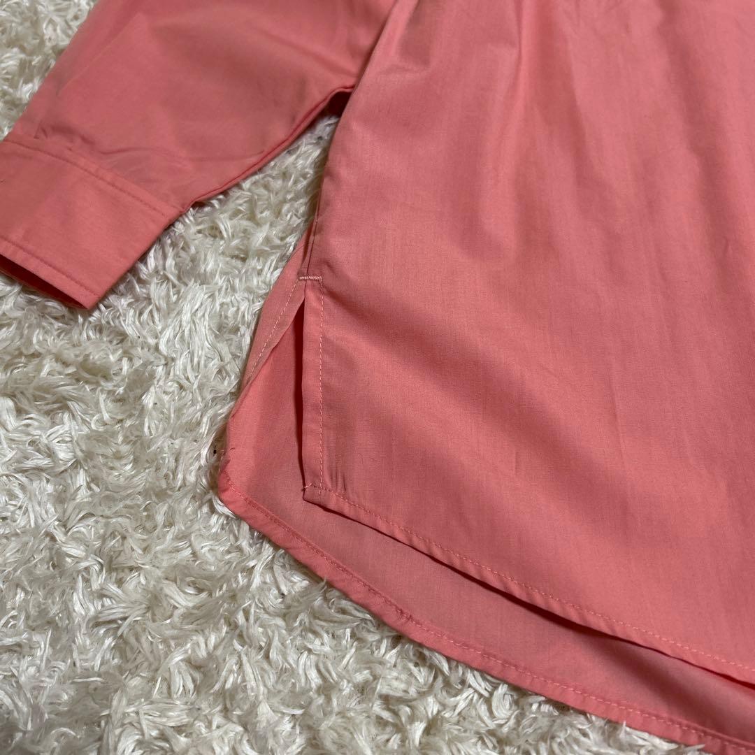 【新品未使用】トーマスマグパイ シャツ ブラウス 襟にロゴ ピンク ノンアイロン