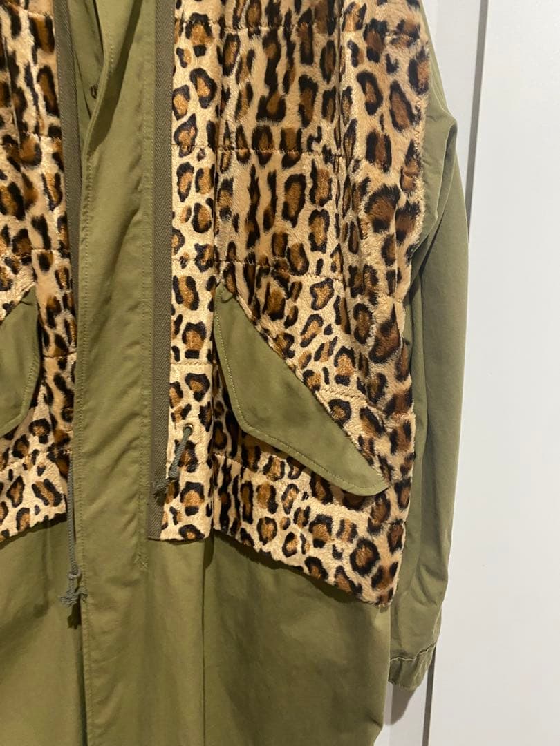 【コグマ】JUNYA WATANABE2022AW ヒョウ柄モッズコート