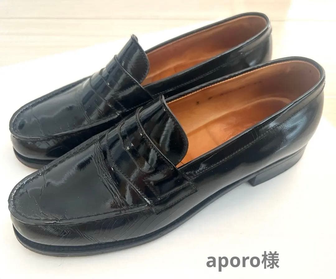 JMウエストン　ローファー　エナメル　旧ロゴ　23cm 3B