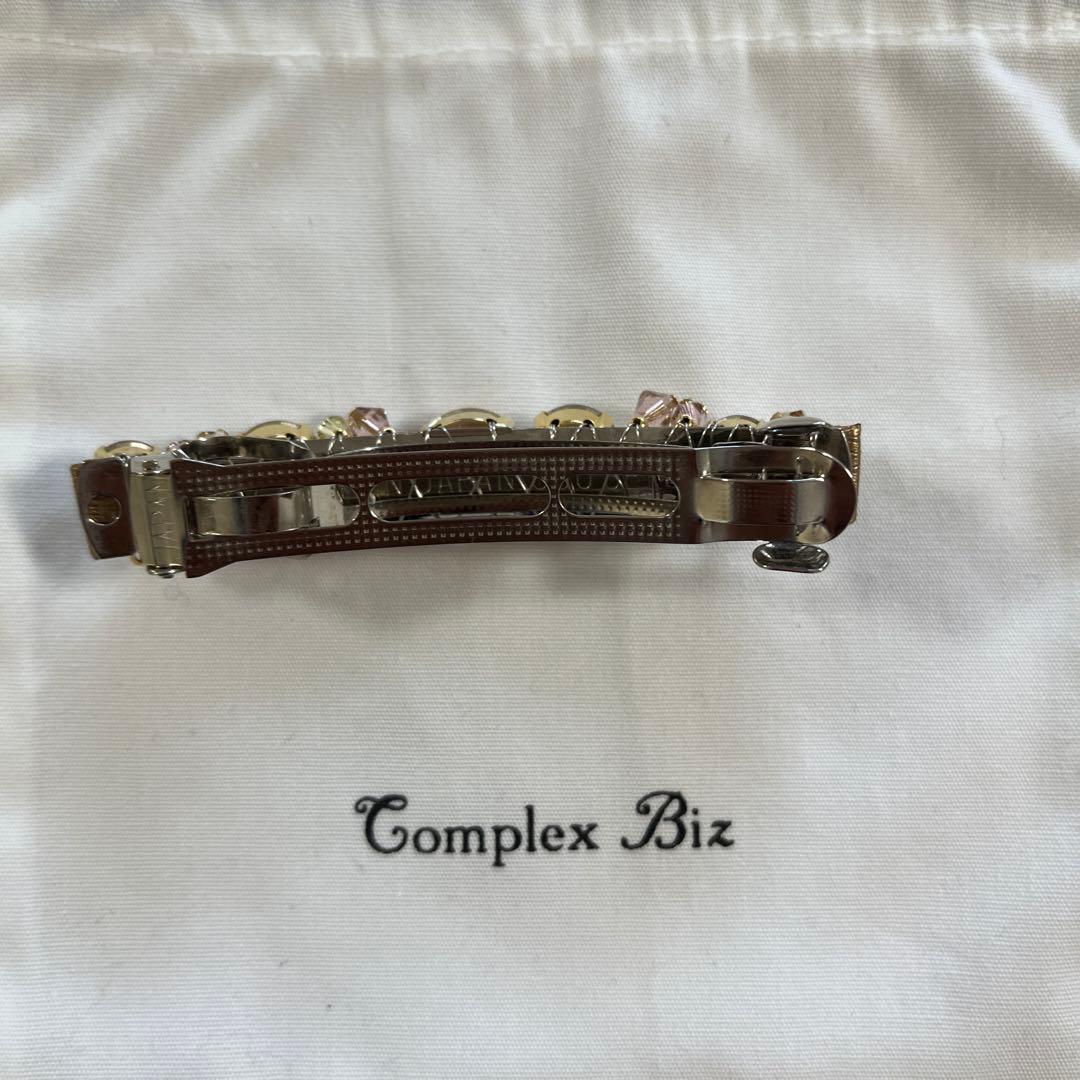 コンプレックスビズ　レディアリーストーンバレッタ　ライトピンク　スワロフスキー