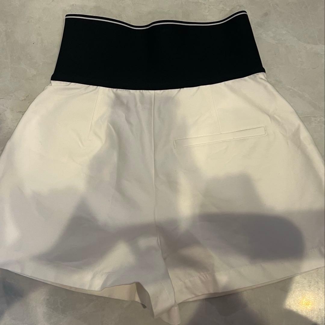 alexanderwang アレキサンダーワン ハイウェストロゴショートパンツ