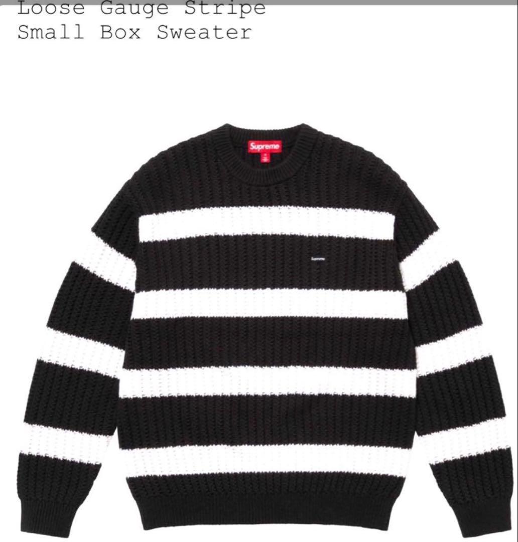 トップス supreme LooseGaugeStripeSmallBox Sweater