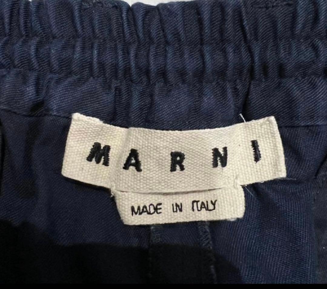 ト*ん様 MARNI マルニ イージー パンツ コットンツイル1P テーパード