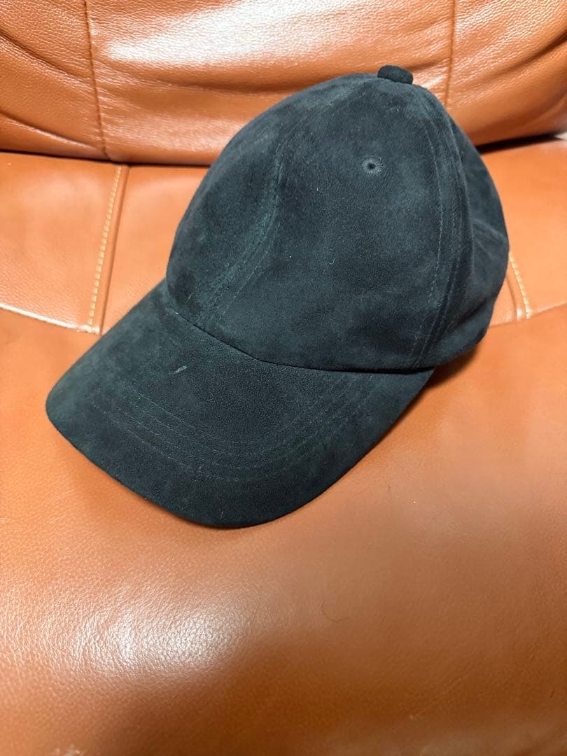 KIJIMA TAKAYUKI キャップ ブラック シープレザー