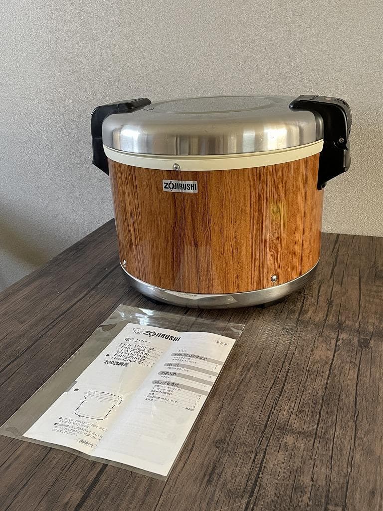 【美品】象印　業務用電子ジャー　THA-C60A型　木目調　2022年製