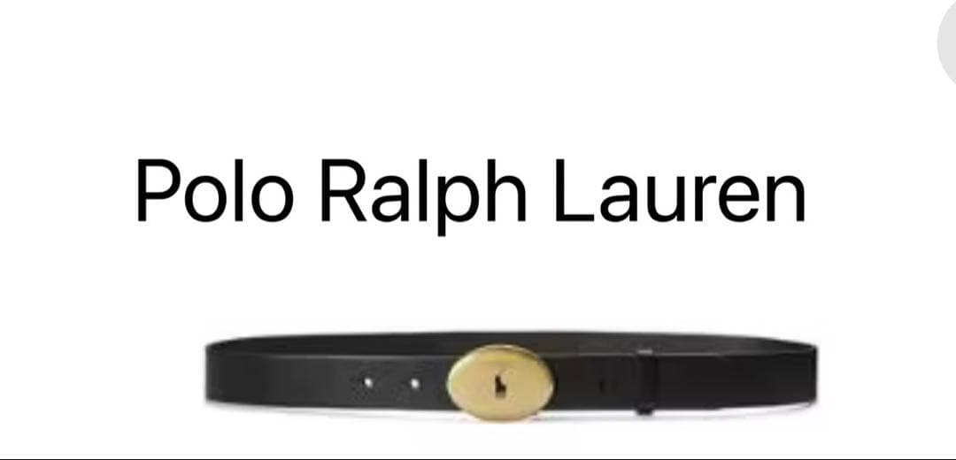 ポロラルフローレン　オーバルバックルベルト