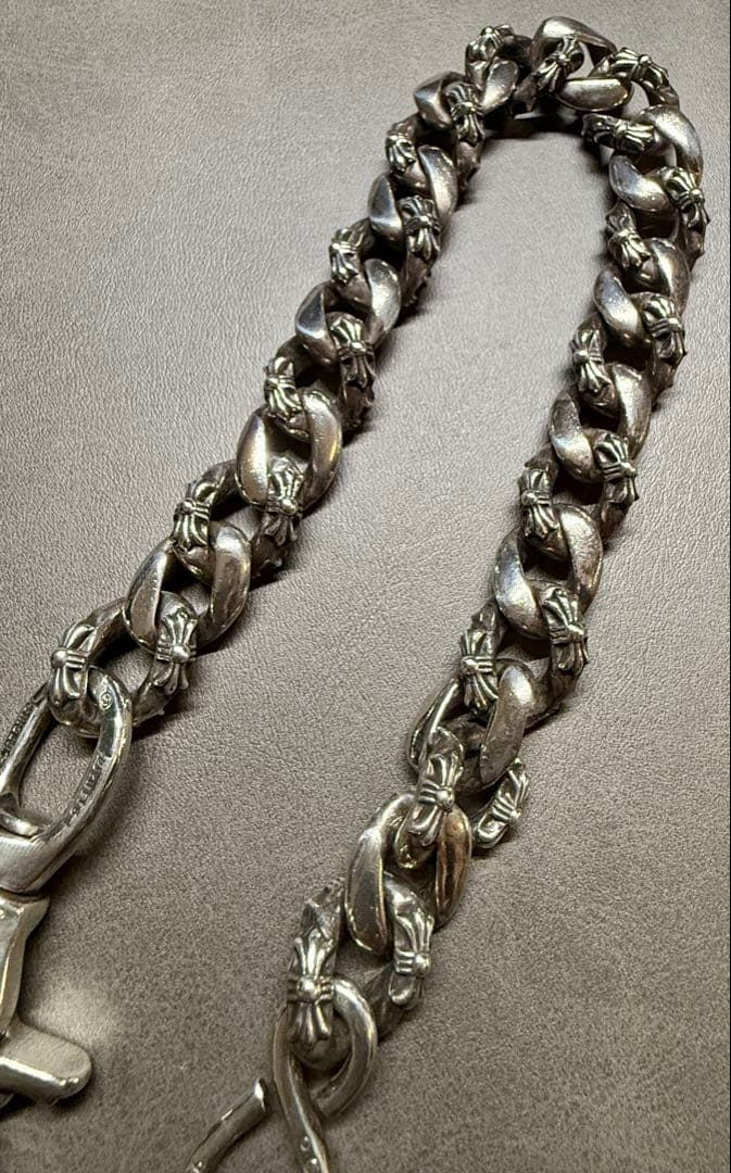 クロムハーツ 1クリップ ファンシー ウォレットチェーン ショート インボイス付