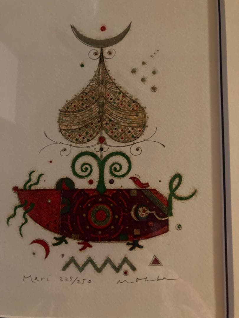 m. oba ペーパースクリーン版画ネズミTOM & Mari 23/250