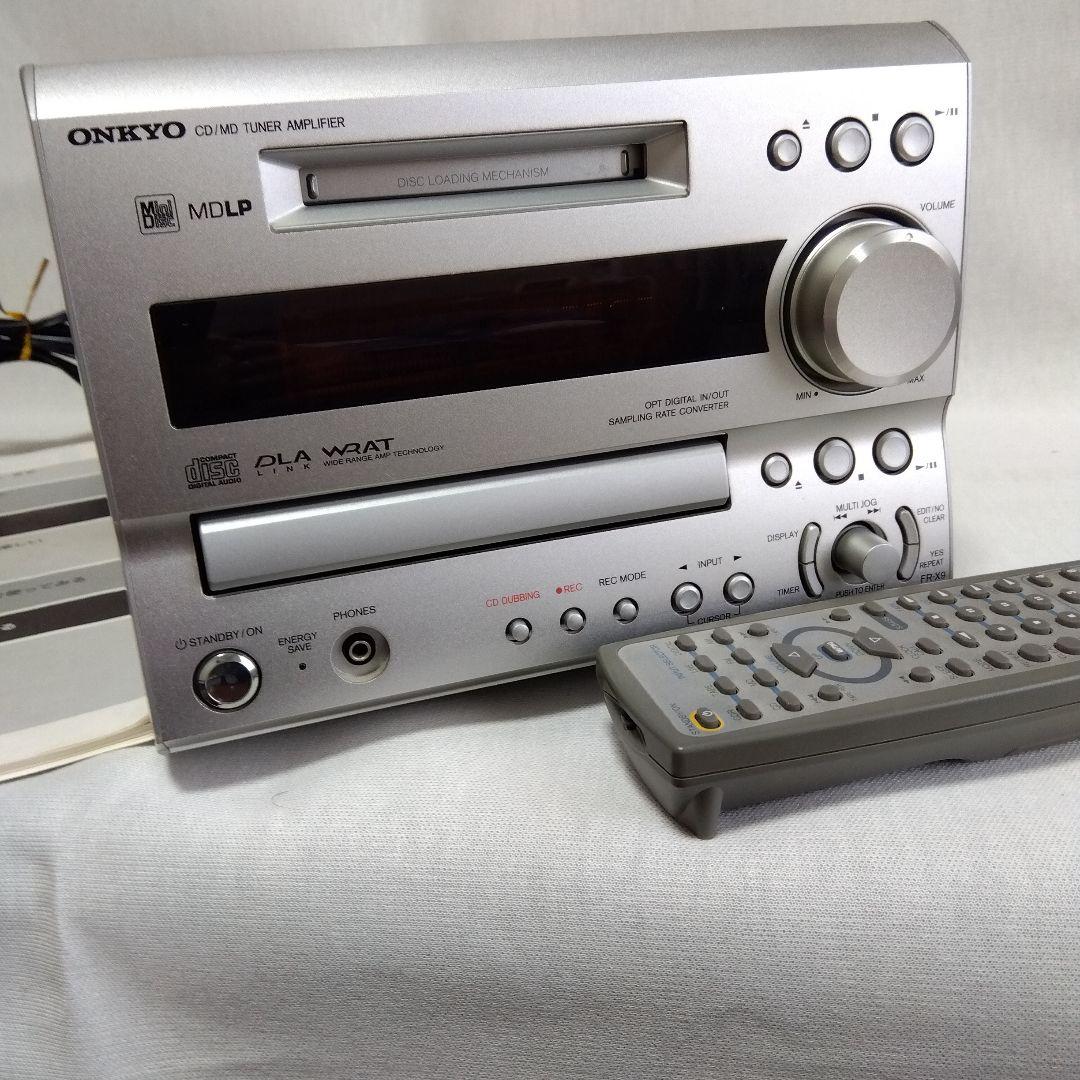 ONKYO FR-X9　CD/MD ミニコンポ本体 リモコン付属、取説あり！