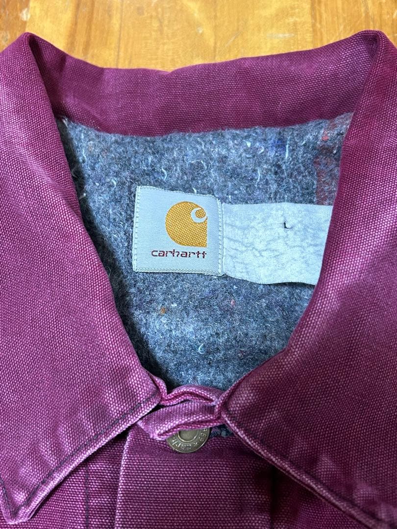 90s カーハート トラッカージャケット jb181 ワインレッド XL