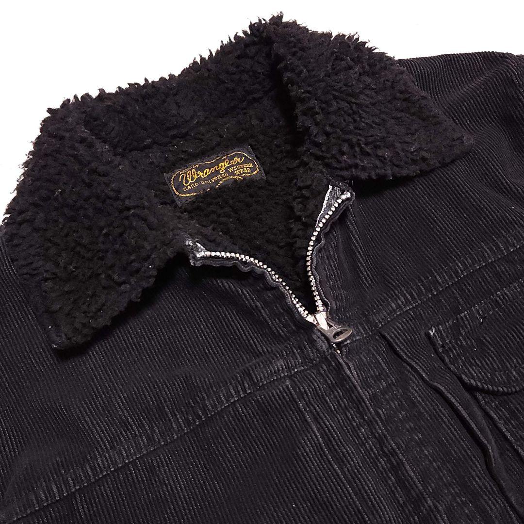 Wrangler 11MJZ コーデュロイ ボアジャケット 黒ブラック ラングラ