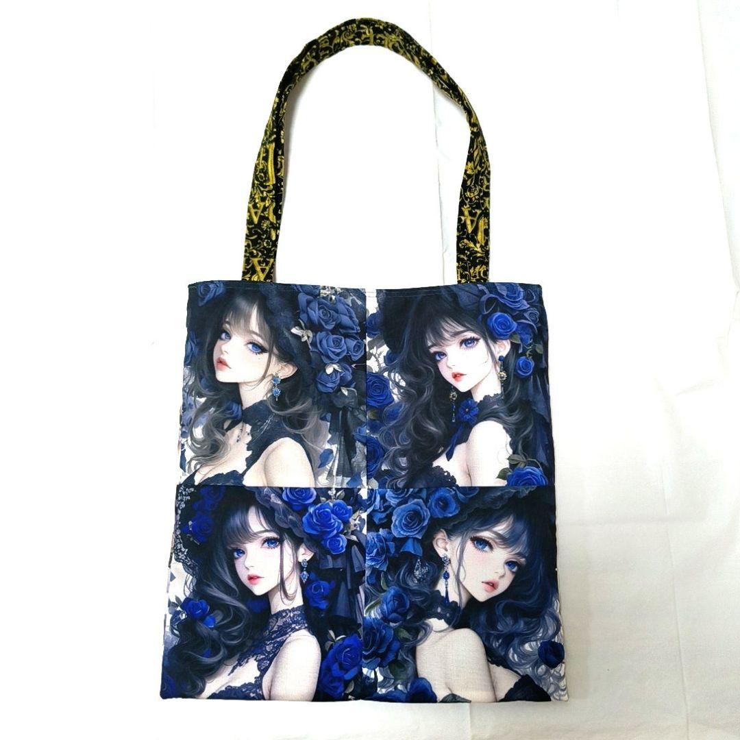 りんりん様】ハンドメイドオーダー★女の子★大容量フラットトートバッグ　4点