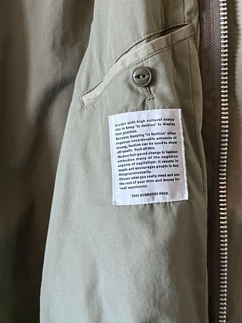 ジャケット・アウター nonnative TROOPER COAT COTTON TYPEWRITER