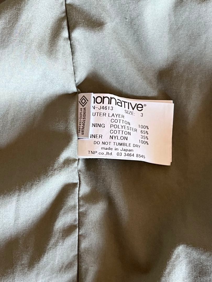 ジャケット・アウター nonnative TROOPER COAT COTTON TYPEWRITER