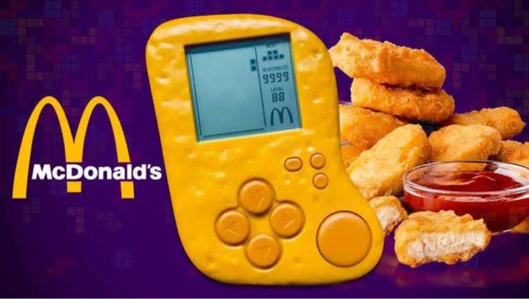 McDonald チキンナゲット型 テトリス専用ゲーム機