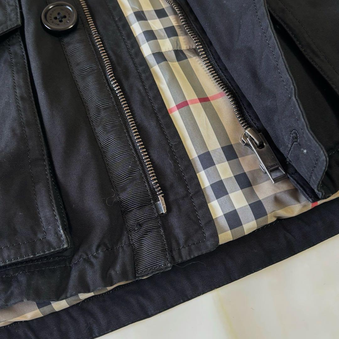 BURBERRYダウンジャケット袖ニット2WAY正規品メンズバーバリー革アウター