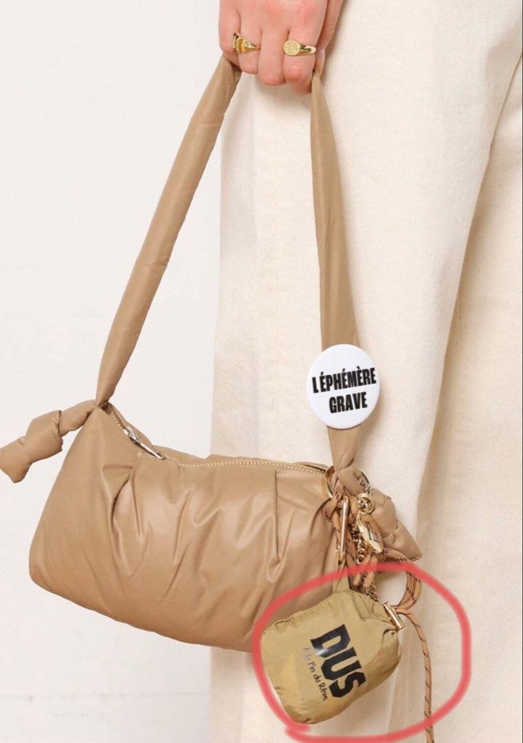 SKIN/スキン　別注フォルダブルパッカブルトートwithチャーム