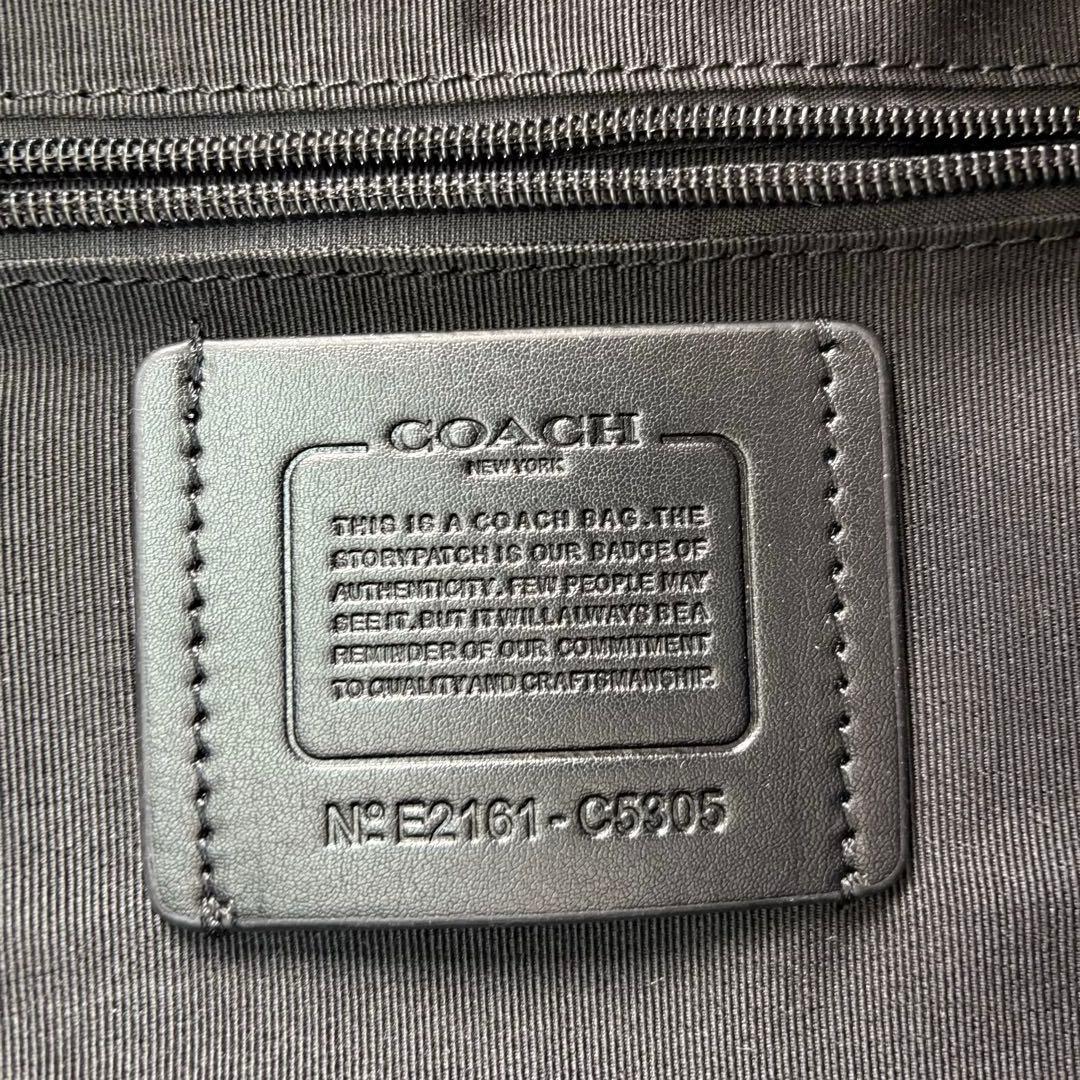 【COACH】 タグ有り ボストン バッグ ショルダーストラップ付き ブラック