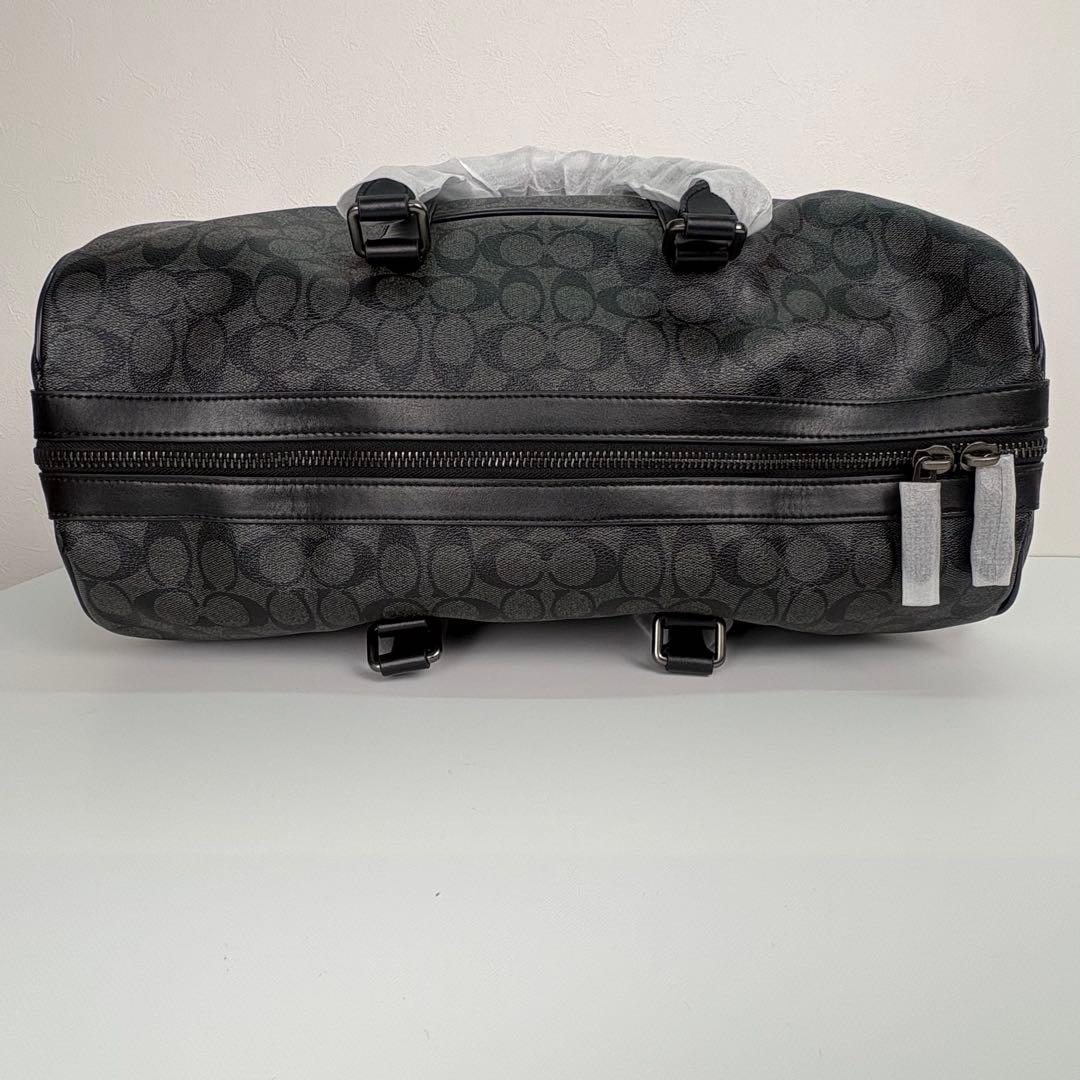 【COACH】 タグ有り ボストン バッグ ショルダーストラップ付き ブラック