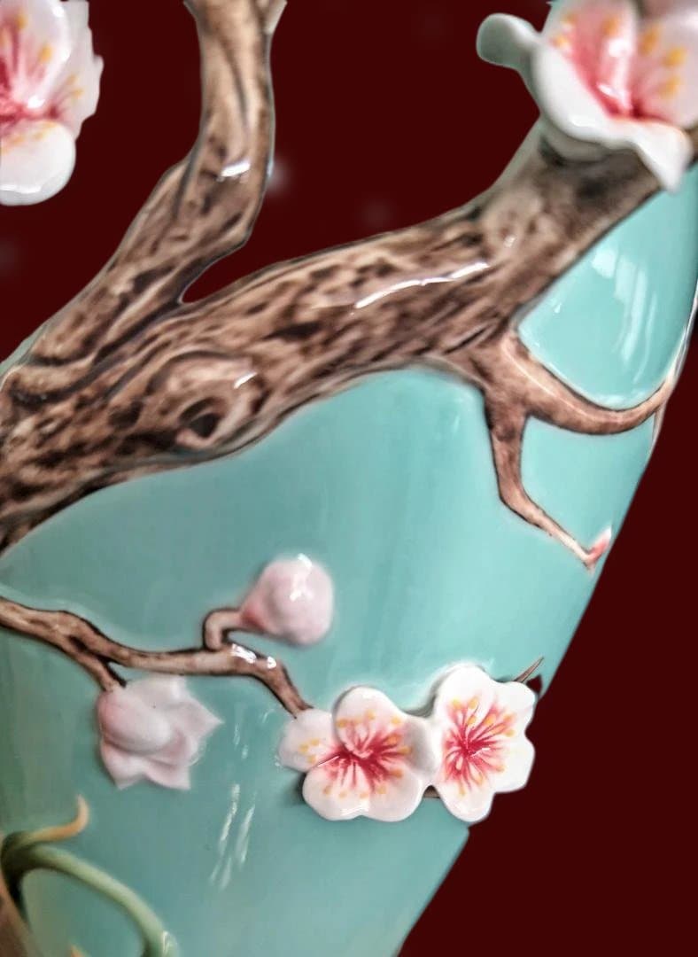 FRANZ フランツ コレクション 花瓶 　梅とめじろ