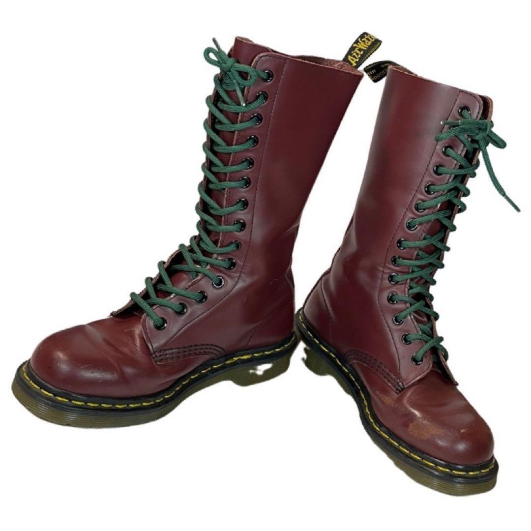 ★超人気★ドクターマーチン　14ホールブーツ　ミドルブーツ　ヴィンテージ　UK4