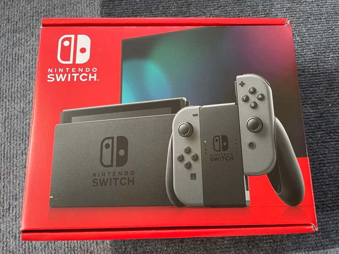 Nintendo Switch グレー 本体 ジョイコン付き マリオジャンボリー