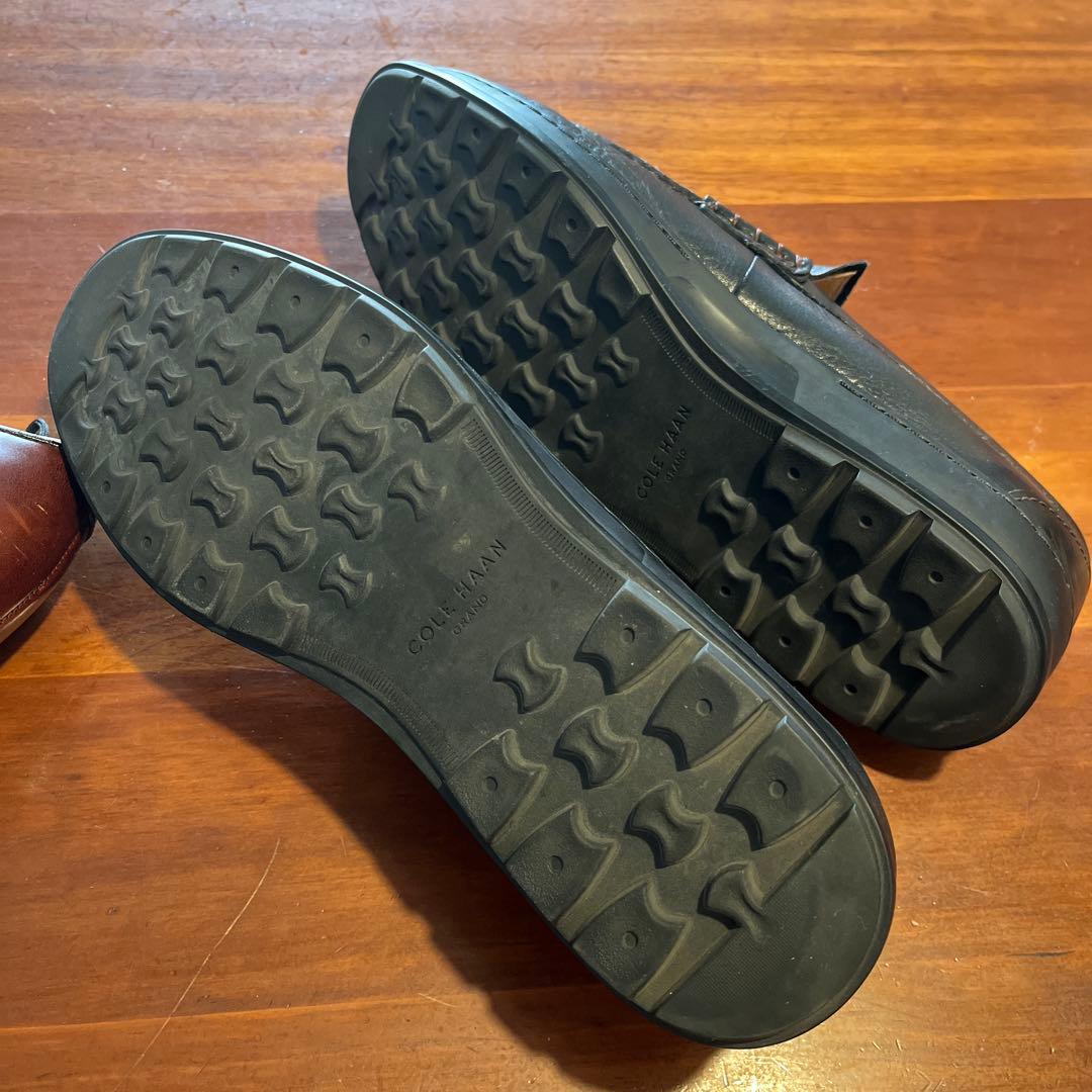 コールハーンのブラックローファーとREGALのドレスシューズ2足セット　26.5