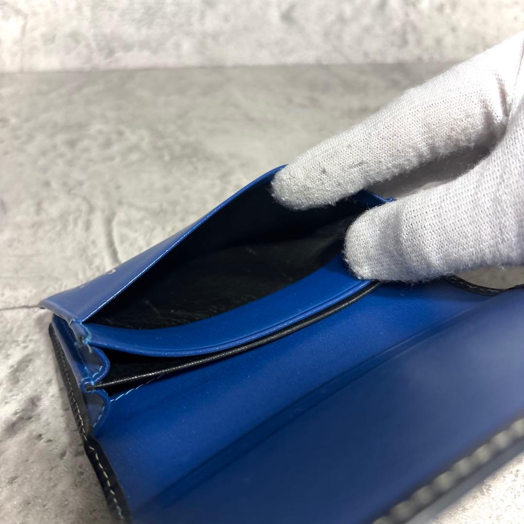 【凪！】ETTINGERエッティンガー名刺入れ カードケース レザー 紺