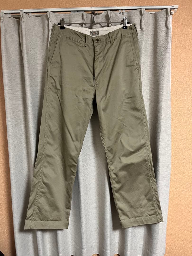 バズリクソンズ　オリジナルスペックチノパン　カーキ　34