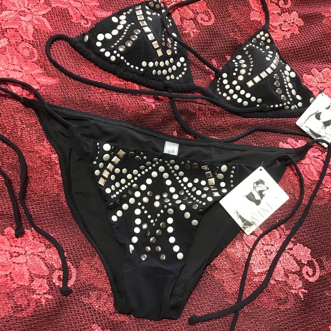 #0347VictoriasSecret新品未使用トライアングルタイサイドビキニ