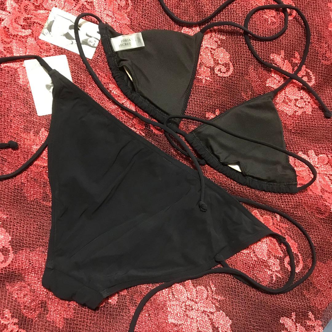 #0347VictoriasSecret新品未使用トライアングルタイサイドビキニ