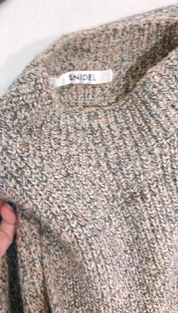 【新品未使用/タグ付き】SNIDEL ミニニットワンピース ニットジャケット