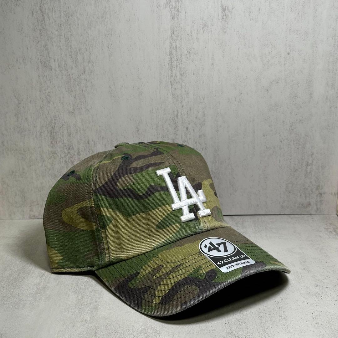 海外限定 47brand ドジャース カモ 迷彩 aespa ジゼル キャップ⑧