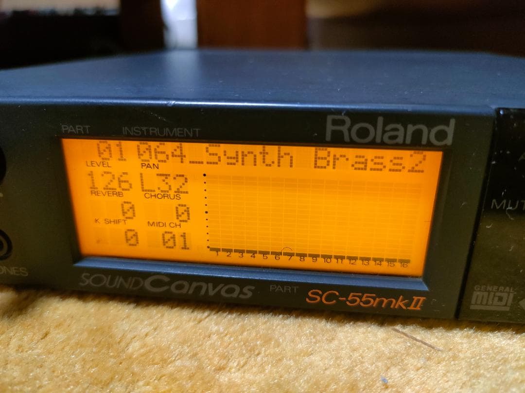 Roland SC-55mkII Sound Canvas 動作確認済　完動品