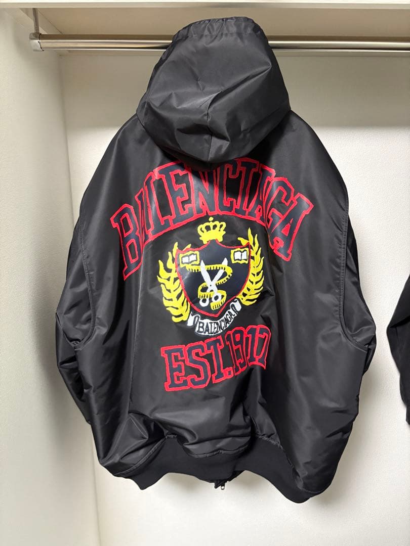 BALENCIAGA カレッジロゴ　ボンバージャケット　最安値