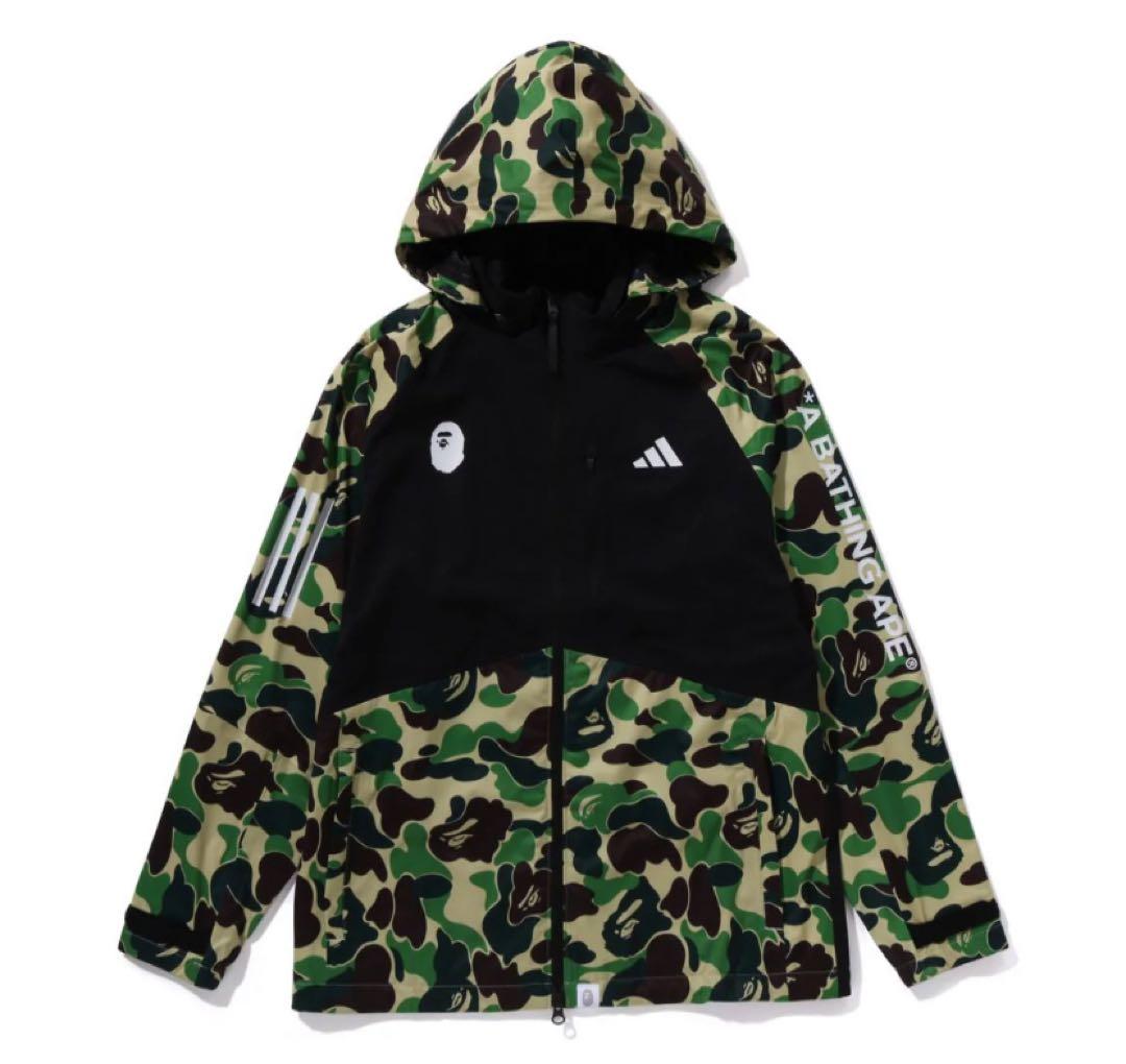 限定品 アディダス ベイプ ゴルフ コラボ カモ ジャケット golf エイプ