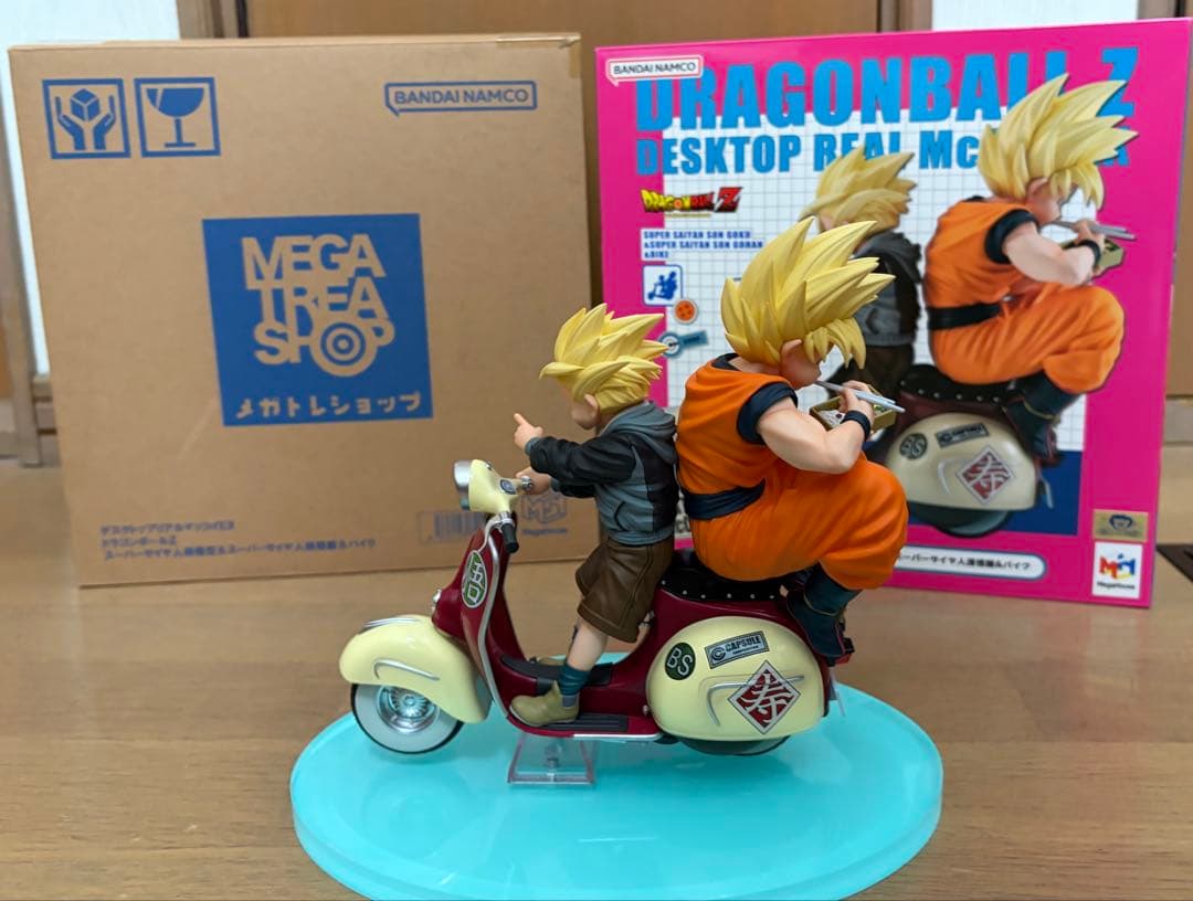 デスクトップリアルマッコイEX ドラゴンボールZ孫悟空＆孫悟飯＆バイク