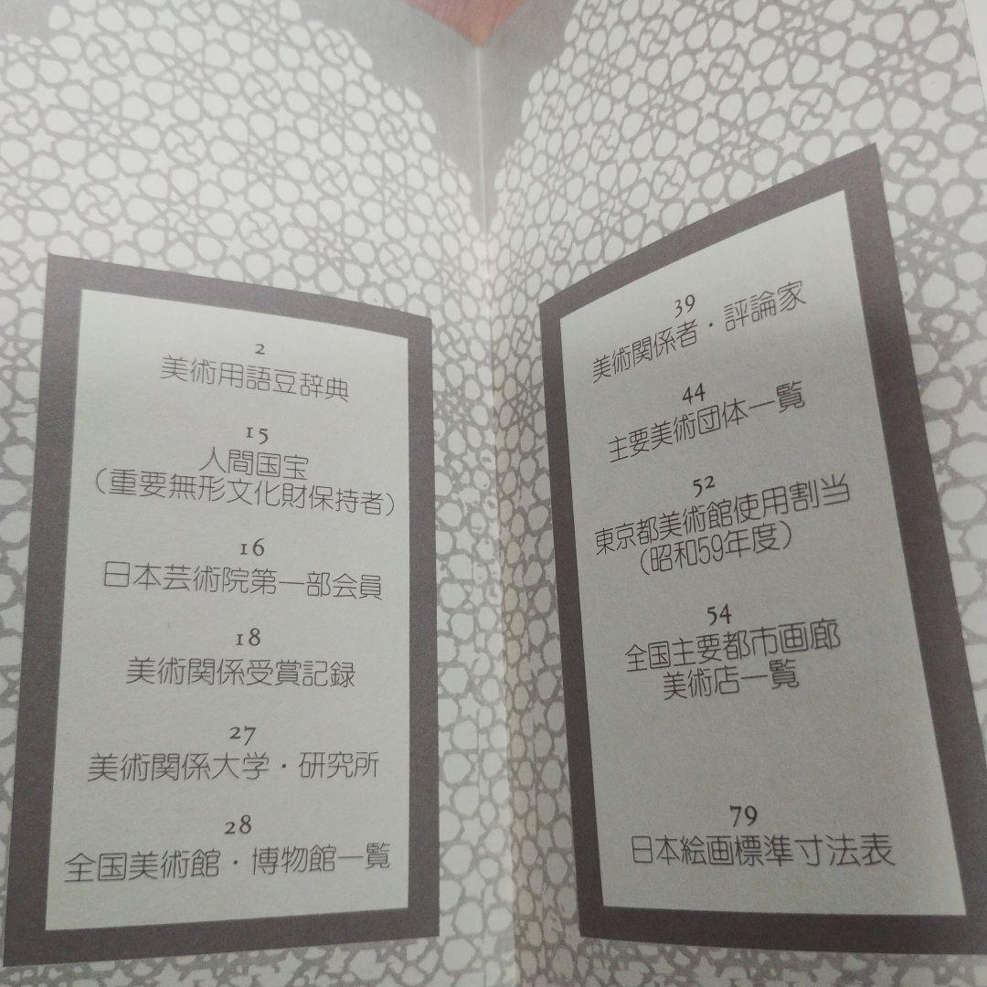 art lovely 美術年鑑手帳1985年　美術年鑑社