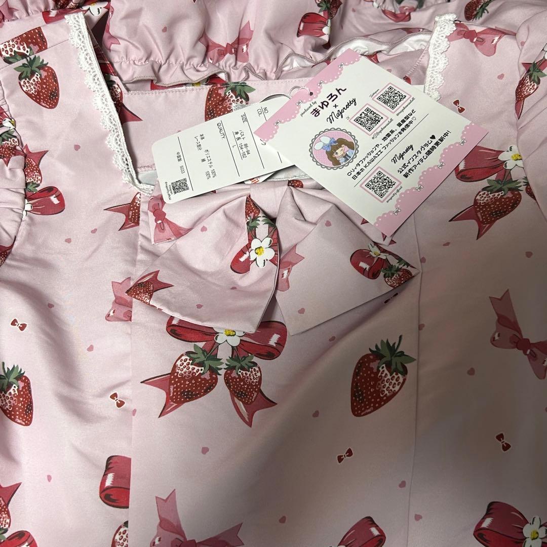 まゆろん アベイル いちご柄ワンピース