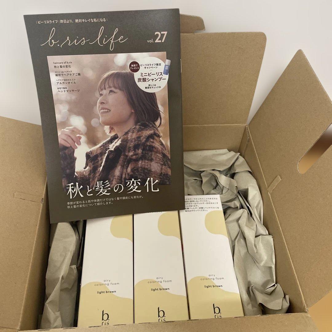 新品未使用b.ris ビーリス エアリーカラーリングフォーム ライトブラウン