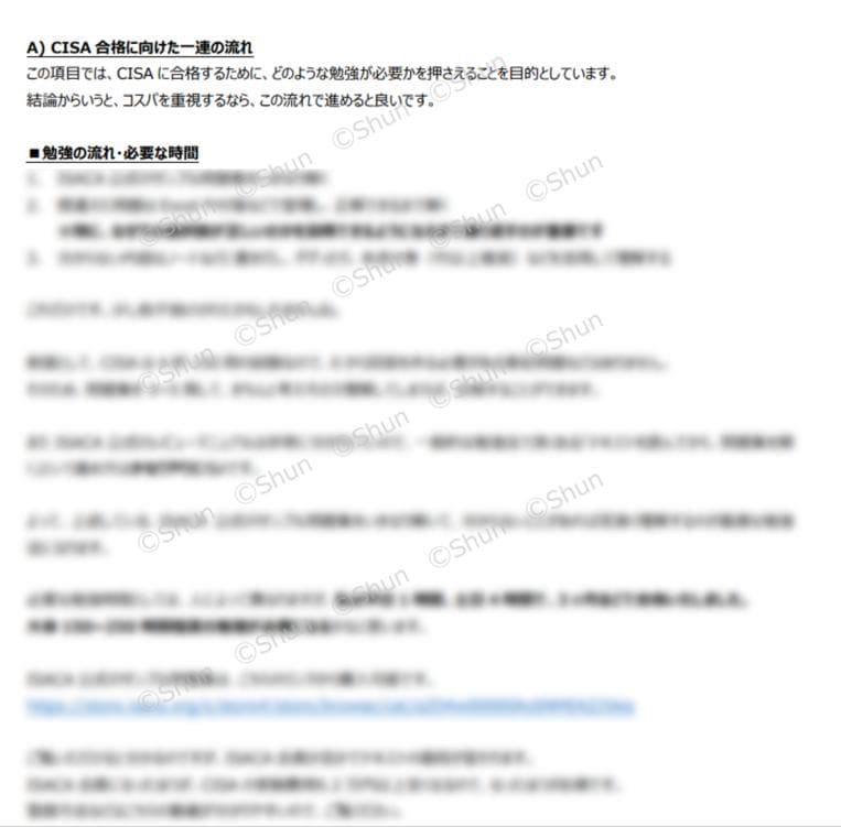 【松コース】CISA 公認情報システム監査人 学習ノート 虎の巻 対策 教材