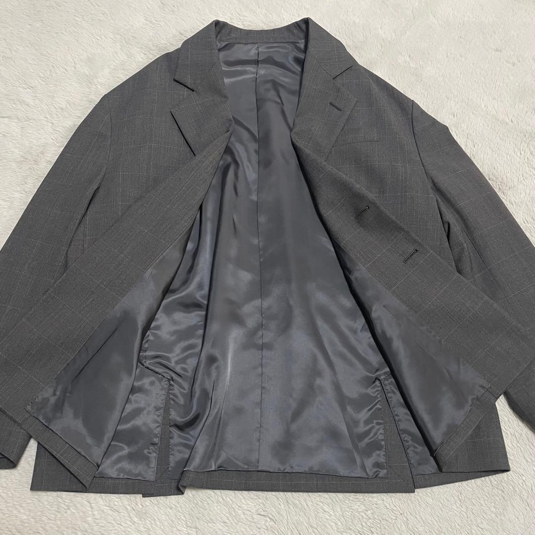 【美品】steinシュタイン テーラードジャケットセットアップ Sサイズ グレー