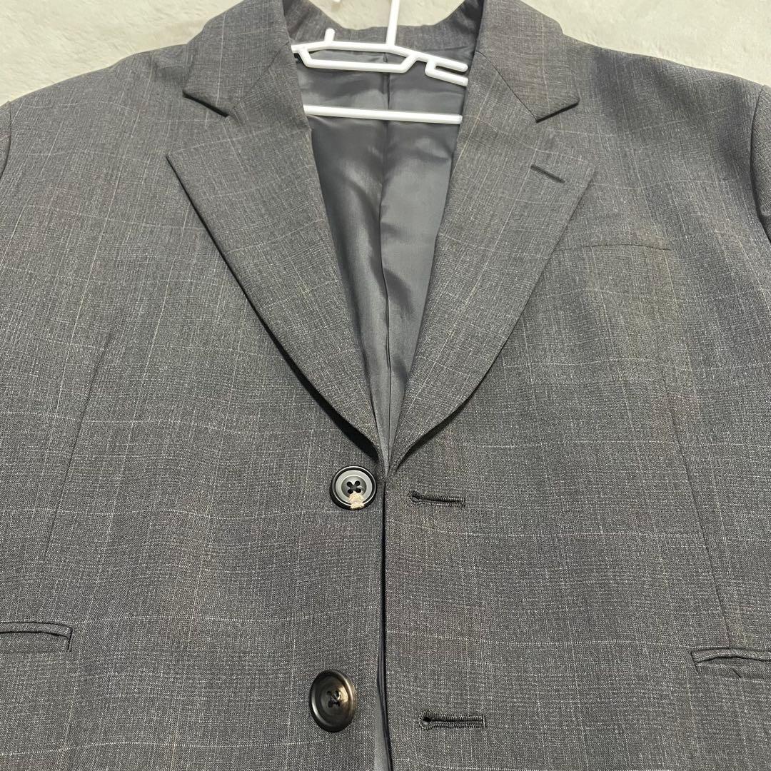 【美品】steinシュタイン テーラードジャケットセットアップ Sサイズ グレー