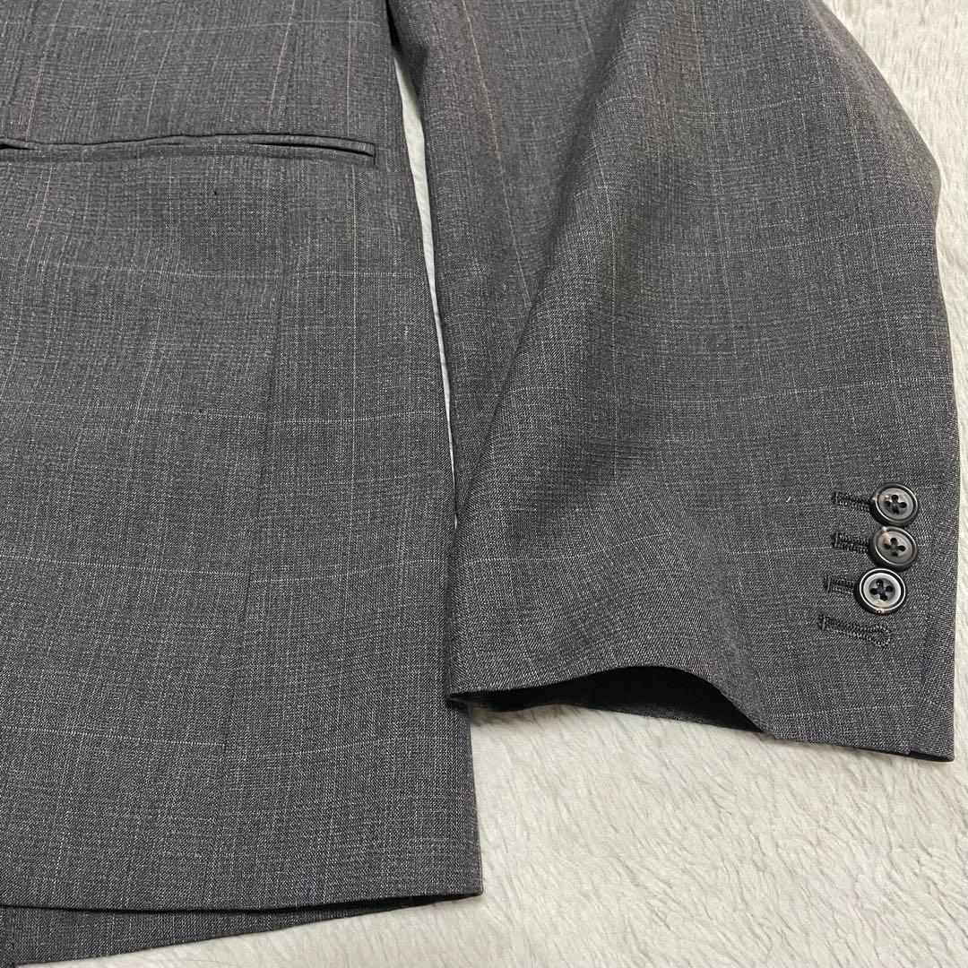 【美品】steinシュタイン テーラードジャケットセットアップ Sサイズ グレー