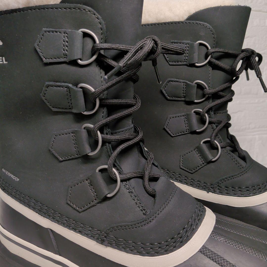 SOREL ソレル Caribou スノーブーツ レディース 黒 24cm